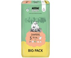 MUUMI Baby 5 Maxi+ 10-16 kg (66 szt.), pieluszki ekologiczne