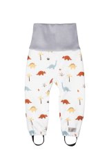 Detské rastúce softshellové nohavice s membránou Monkey Mum® - Dinosaurí príbeh