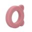 PETITE&MARS Silicone teether with rattle Beary Dusty Rose 0m+