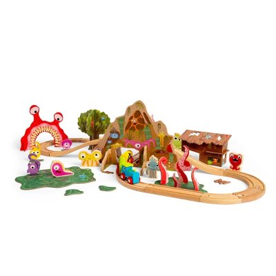 Bigjigs Rail Comboio de Madeira Monstros