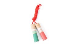 Skipping Rope with Wooden Handle - Pink