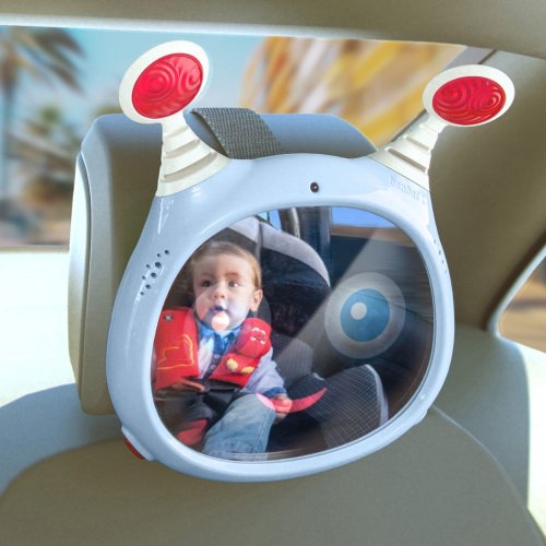 PETITE&MARS Autositz Reversal Pro i-Size 360° Grey Air 40-105 cm + Mirror Oly Blue 0m+