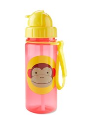 Cana Zoo SKIP HOP cu paie PP fara PVC si BPA Monkey 12m+