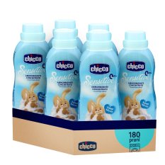 6x CHICCO fabric softener concentrated Sweet Powder 750 ml (6x30 washes)