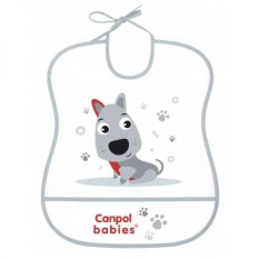 CANPOL BABIES Bavete din plastic moale Cute Animals câine