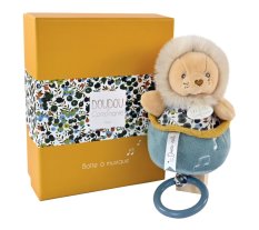 Doudou Geschenkset - Plüsch Löwe mit Melodie 20 cm