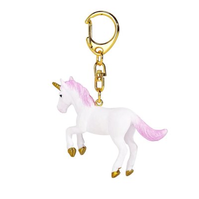 Mojo Porte-clés Licorne au galop rose