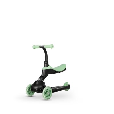 Hulajnoga / rowerek biegowy QPLAY Sema Evo ze światłami LED Jade Green, wiek 1–6 lat, do 50 kg