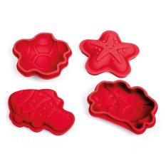 Bigjigs Toys Moules en silicone Cerise rouge