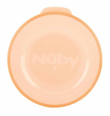 NUBY Tazza non scorrevole 360° 300ml, 6 m+ blu/arancione