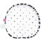 MOTHERHOOD Cuscino stabilizzante per neonati Zebra Blu Scuro