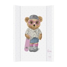CEBA BABY Wickelauflage 2-seitig mit fester Platte (50x70) Comfort Fluffy Puffy Lea