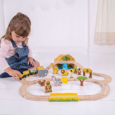 Bigjigs Rail Holzeisenbahn Safari