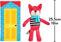 Petit Collage Plüsch Fuchs in der Bibliothek