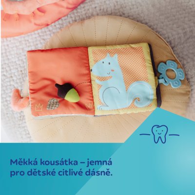 CANPOL BABIES Boek educatieve pluche FOX