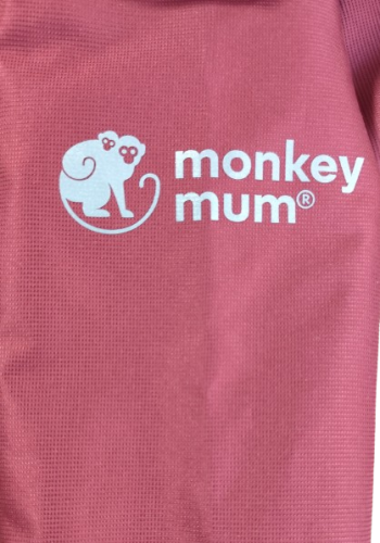Monkey Mum® Šusťáková bunda s raglánovým rukávom - Vínová
