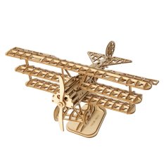 RoboTime Drewniane puzzle 3D Samolot historyczny Samolot historyczny