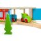 Bigjigs Rail Dreifach Lokschuppen mit Toren
