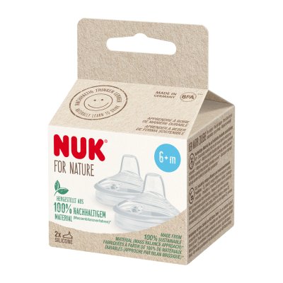 NUK For Nature smoczek do butelki rozmiar L, 2 szt