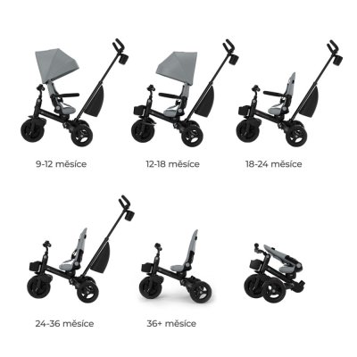 KINDERKRAFT Dreirad Aveo 2 Plus Grey