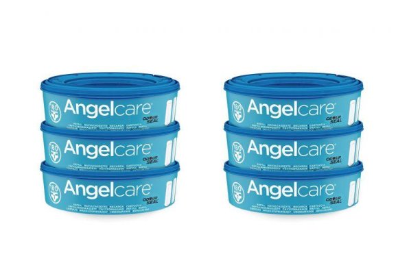 ANGELCARE Cesta para pañales Classic + 1 casete + casetes de repuesto 6uds