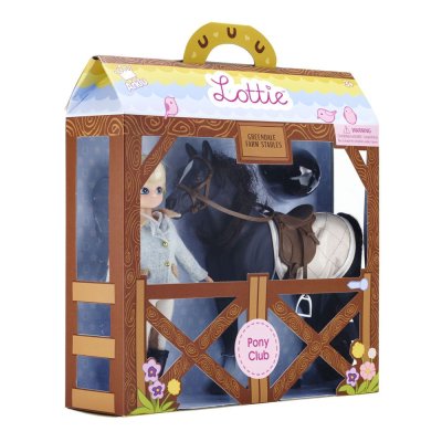 Lottie Boneca Jóquei com Cavalo