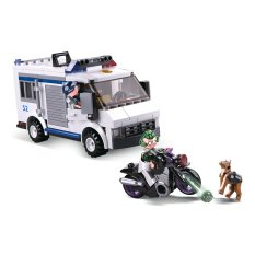 Sluban Police M38-B0652 Fourgon pénitentiaire et voleur en fuite