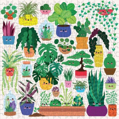 Puzzle Mudpuppy Plantas Felizes 500 peças