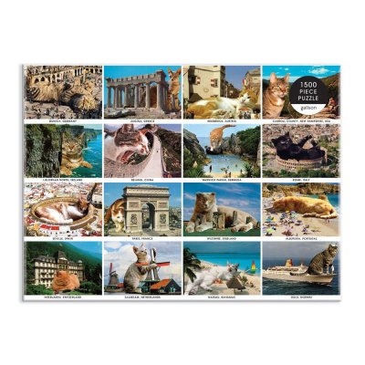Galison Puzzle Mačke na odmoru 1500 dijelova