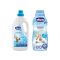 CHICCO Pyykinpesuaine lapsille Sensitive 1,5 l + Huuhteluaine kons. Sweet Powder 750 ml