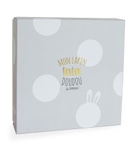 Doudou Darčeková sada - Plyšový zajačik krémový 26 cm