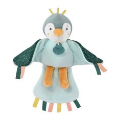 Doudou Set Regalo - Giocattolo musicale di peluche uccellino verde 23 cm