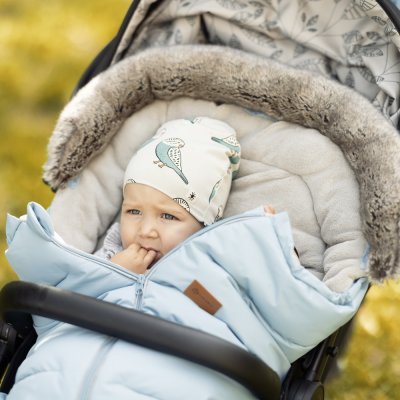 PETITE&MARS 4-in-1 Arctic Horizontal Elegant Caramel Footmuff