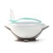 BABYONO Sealable bowl with suction cup and spoon 300 ml gray