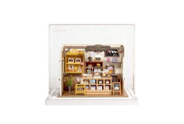 RoboTime Puzzle 3D in legno Miniatura della casa delle bambole Panetteria