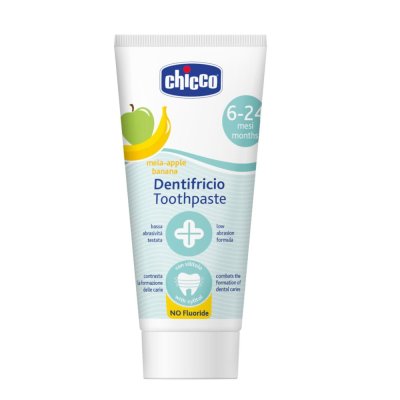 CHICCO Dentifrice Pomme-banane sans fluor 50ml, 6-24m