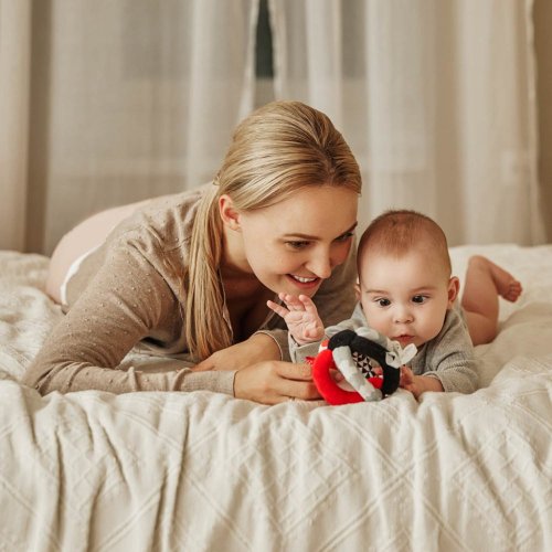 CANPOL BABIES Contrast ball with Sensory rattle