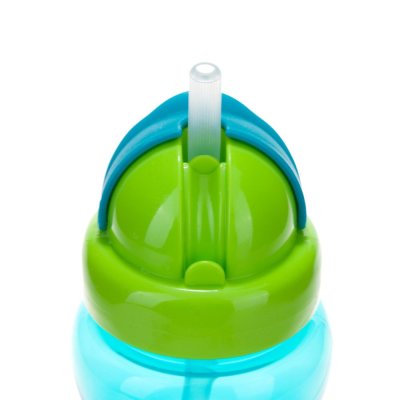 CANPOL BABIES Láhev sportovní se slámkou malá- modrá 270 ml
