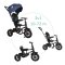 QPLAY Rowerek trójkołowy Rito air gel (Rubber) Blue, wiek 10-72 miesiące