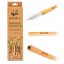 Long Bamboo Straw with Cleaning Brush, 12 pcs