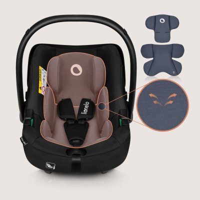 LIONELO Astrid i-Size Bilbarnstol (40-87 cm) Svart Grå