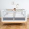 Barierka do łóżka Monkey Mum® Popular - 90 cm - jasnoszara