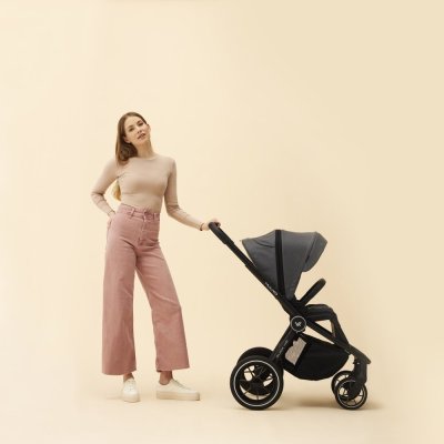 MUUVO Kombikinderwagen Quick 4.0 Iron Graphit Set 2in1