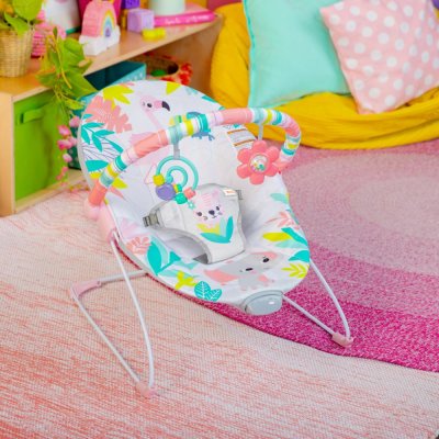BRIGHT STARTS Babyliege mit Vibration Rainforest Vibes™ 0m+ bis 9kg ::  Monkey Mum