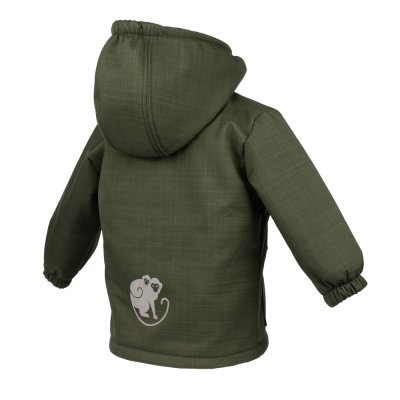 Casaco softshell para criança com forro polar Monkey Mum® - Caçadorzinho cáqui