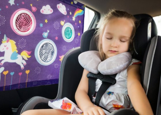 BENBAT Auto-Sonnenschutz extra groß, Einhorn 0m+