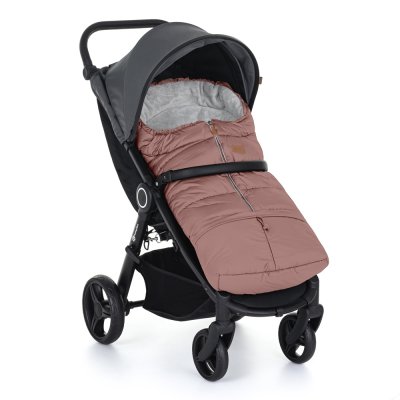 PETITE&MARS Set zimní fusak Jibot 3v1 + rukavice na kočárek Jasie Dusty Pink
