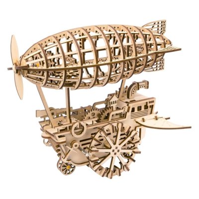 RoboTime 3D Holzbausatz Mechanisches Modell Fantastisches Luftschiff