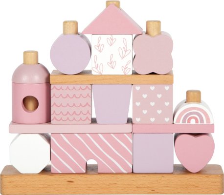 small foot Nasadzovanie na tyč Domček ružový