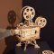 RoboTime Rompecabezas mecánico de madera 3D Proyector de película